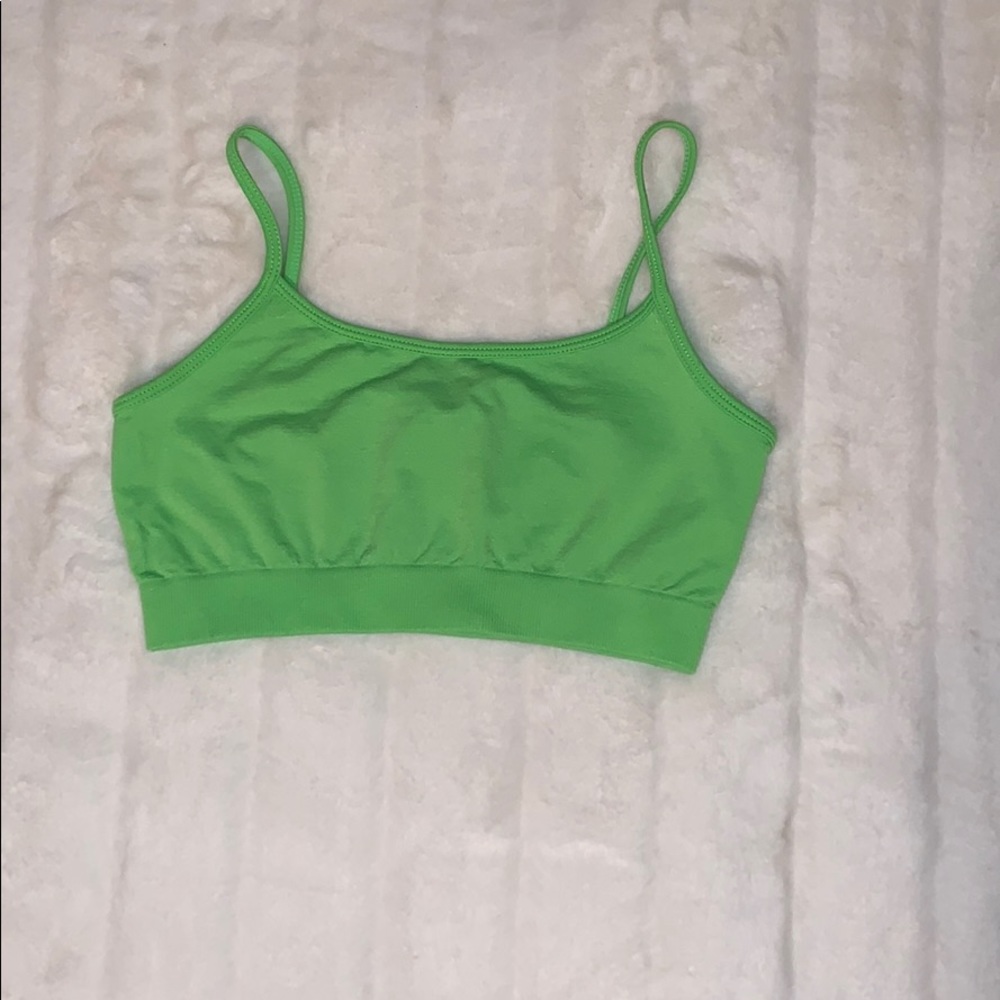 Neon Green Children’s Sport Bra